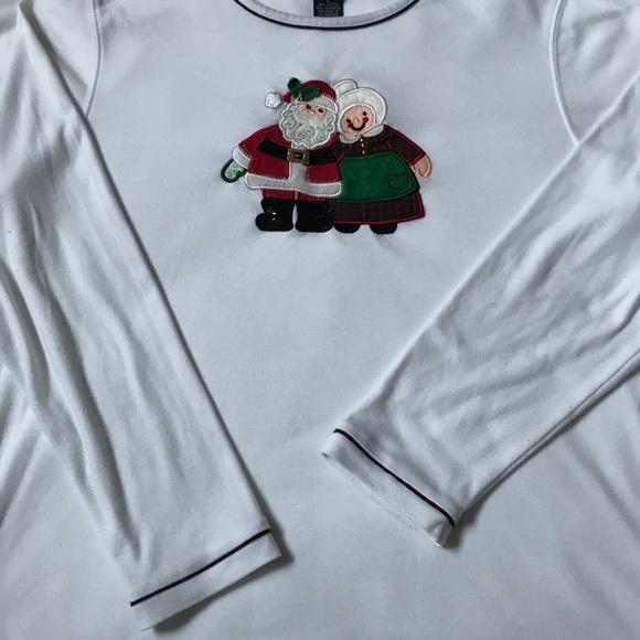 Designers Originals Studio Joy White Christmas Long Sleeves T-shirt Size Large - Picture 8 of 8